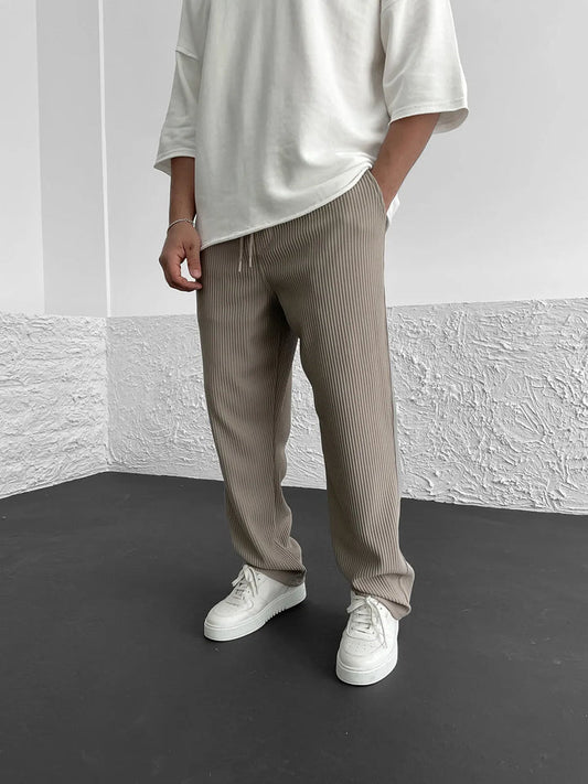 Mike - Ribbed Straight Pants